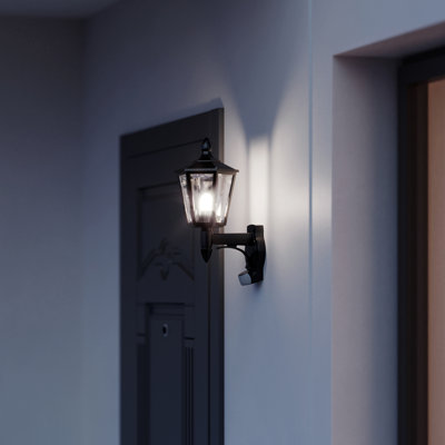 Classic Outdoor Wall Latern L 15 S with Motion Sensor E27