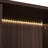 Tall Lighted Display Cabinet with Tempered Glass Door-718957976