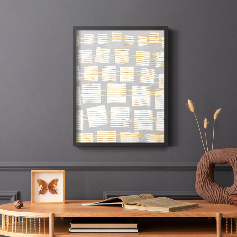 «Media I», reproduction encadrée - bois massif, Noir, H 14 po x l 11 po