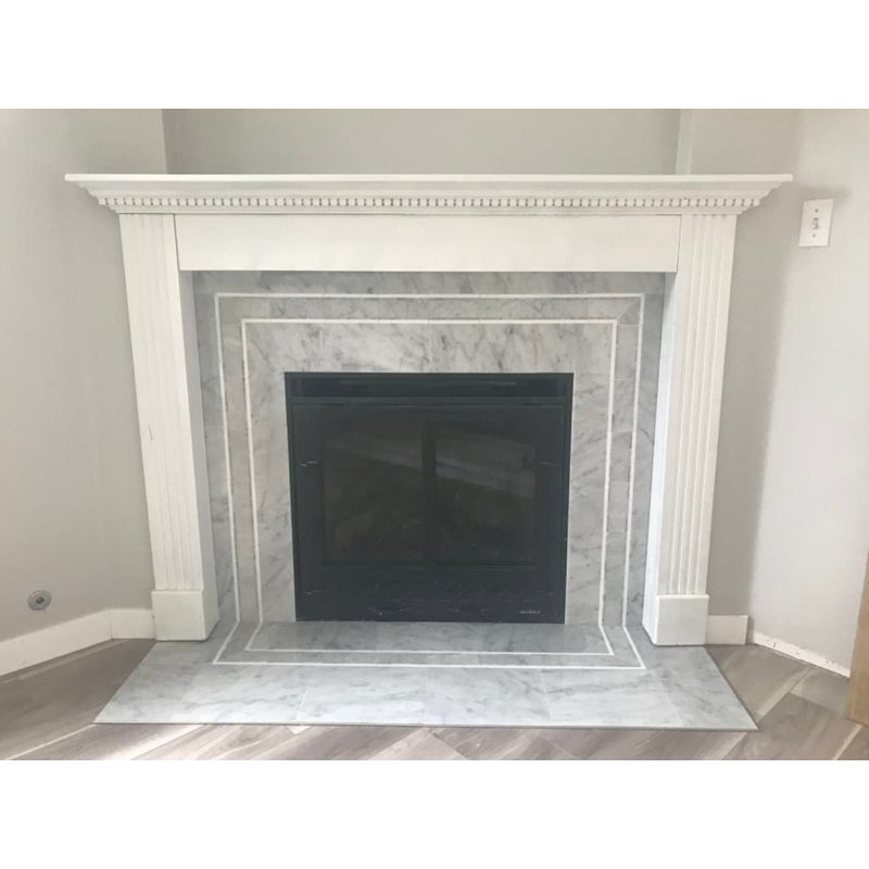 Esplanade 13x13 Polished Thassos Marble Mosaic Tile