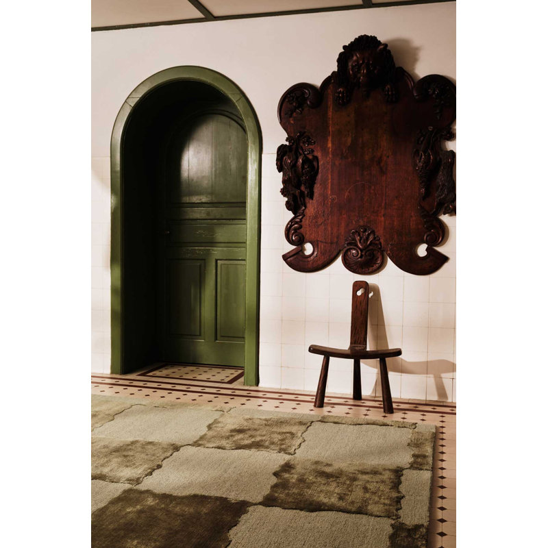 The Rug Company X Kelly Wearstler Arwen Area Rug, Moss, Rectangle 7' x 10'