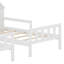 Lit plateforme simple double avec table de chevet intégrée-203375096