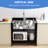 32 In. W X 22 In. D Freestanding Utility Sink In Back With Pull-out Faucet