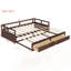 Lit de jour en bois avec lit gigogne et deux tiroirs de rangement, canapé-lit extensible pour une utilisation polyvalente dans la chambre ou le salon-1165607832