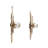 Artistic Open Petal Flower Wall Art for Home or Kitchen Decor - Decorative Modern Metal Wall Hanging Sculpture Decorations - Set of 2, 18", Gold