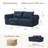 Boneless 76.4" Cloud Loveseat Sofa, Deep Seat Couch with Pillows, Modern Comfortable Upholstery Boneless Sofa, 1 Piece for Living Room, Bedroom, Apartment, Removable Cover,No Assembly Required, Graphite-654507836