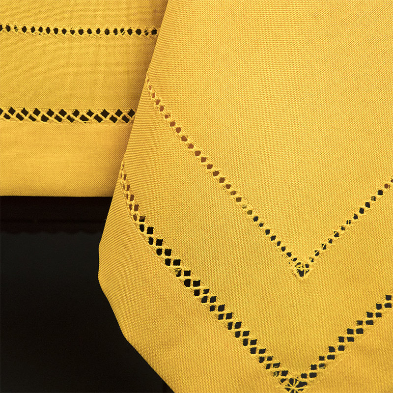 Goudy Tablecloth, Gold, 140" L x 65" W