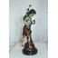 Statue en bronze Hermes Les Amenes Boy - Taille: L 9 po x l 8 po x H 25 po.