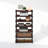 Ebern Designs Lynde 4-Tier Multipurpose Standing Shelves, Black, Set of 2-535581956