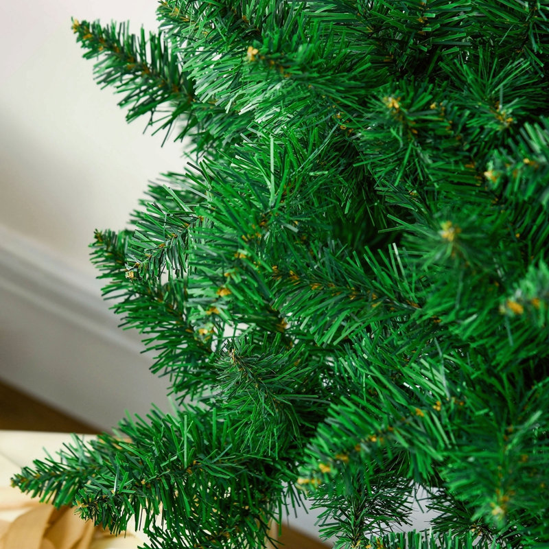Demi-arbre de Noël artificiel 7 pi avec 52 branches, ouverture automatique, base en acier