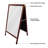 A-Frame Sidewalk Melamine Dry Erase Board-12344299-12344300