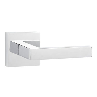 Levier de passage carré Siena, chrome poli