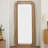 Rectangle Rattan+Solid + Manufactured Wood Full Length Mirrors