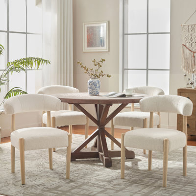 Ensemble de 4 chaises de salle à manger en chenille Allegro