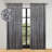  Leaves Pattern Machine Washable 100% Polyester Black Out Curtains with Back Tabs-103688500-103688498