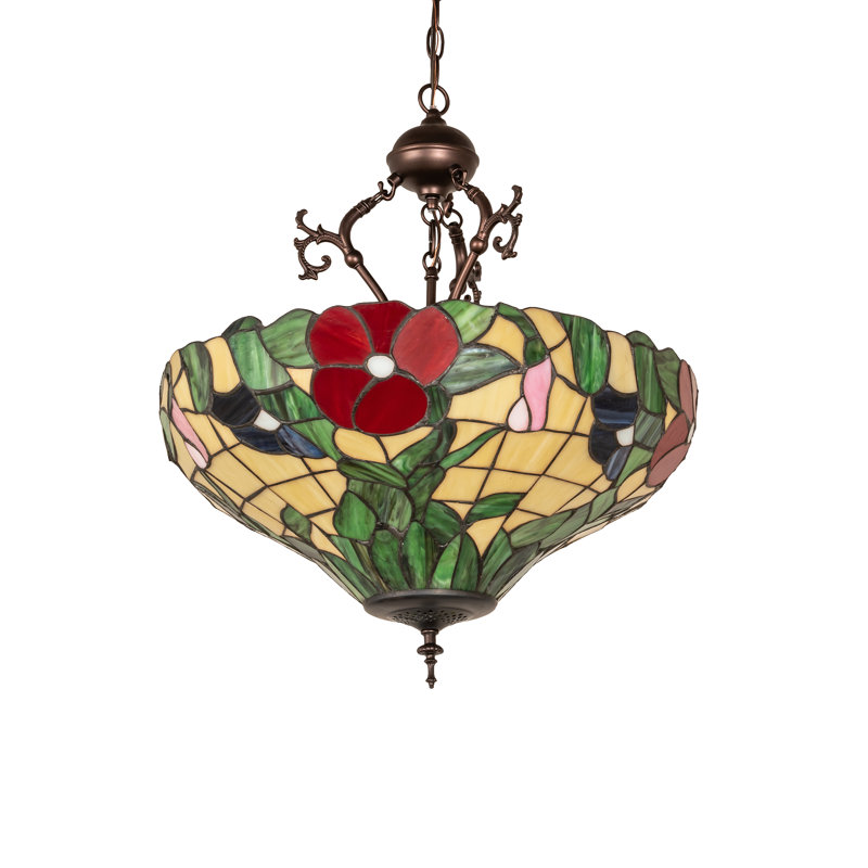 Luminaire suspendu simple à 3 lumières Peony