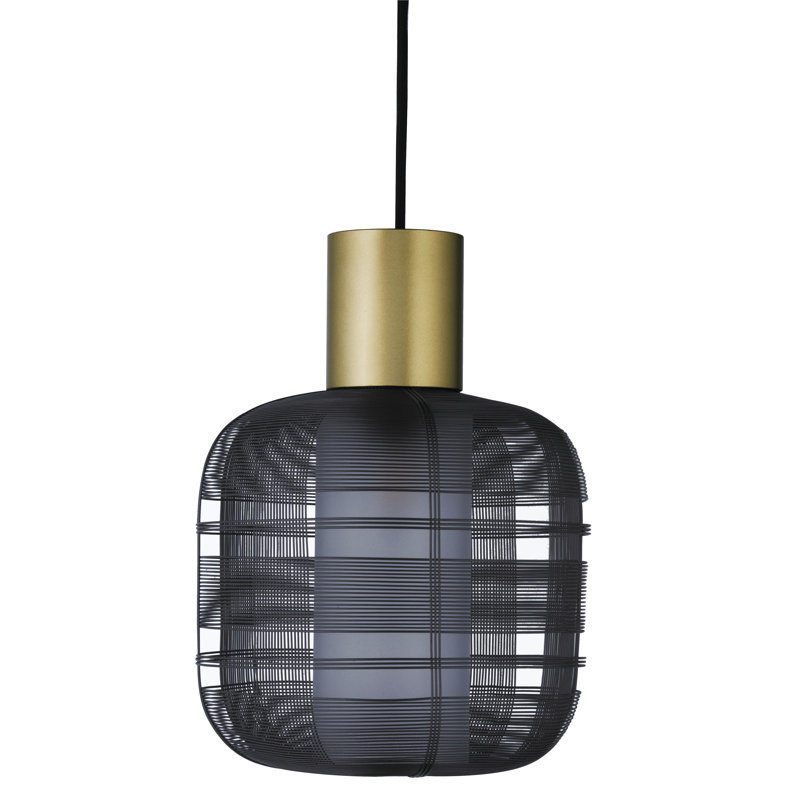 Schema Light Pendant, Dark Gray/Gold