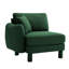 Canapé Lucas LSF avec coussin vert polyester