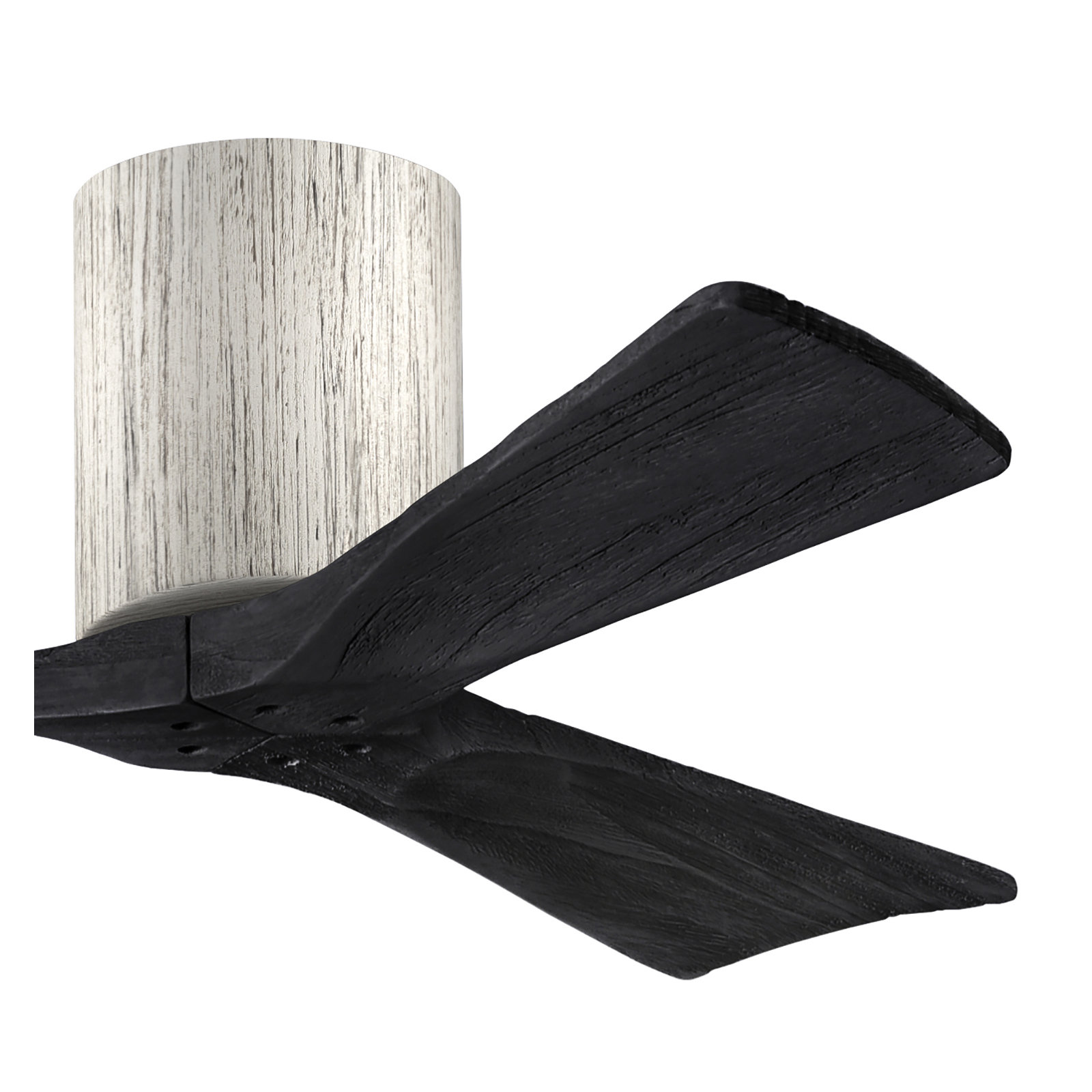 Olivier 3 Blade Ceiling Fan, Barn Wood Tone, Matte Black, 42"