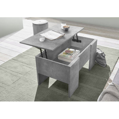 Mccoin Solid Wood Lift Top Coffee Table with Storage