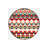 Green And Red Shapes Detailed Woven Base Modern Decorative Carpet-1099097536