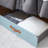 DormCo Texture Underbed Storage Drawer with Wheels - Blue/Bronze