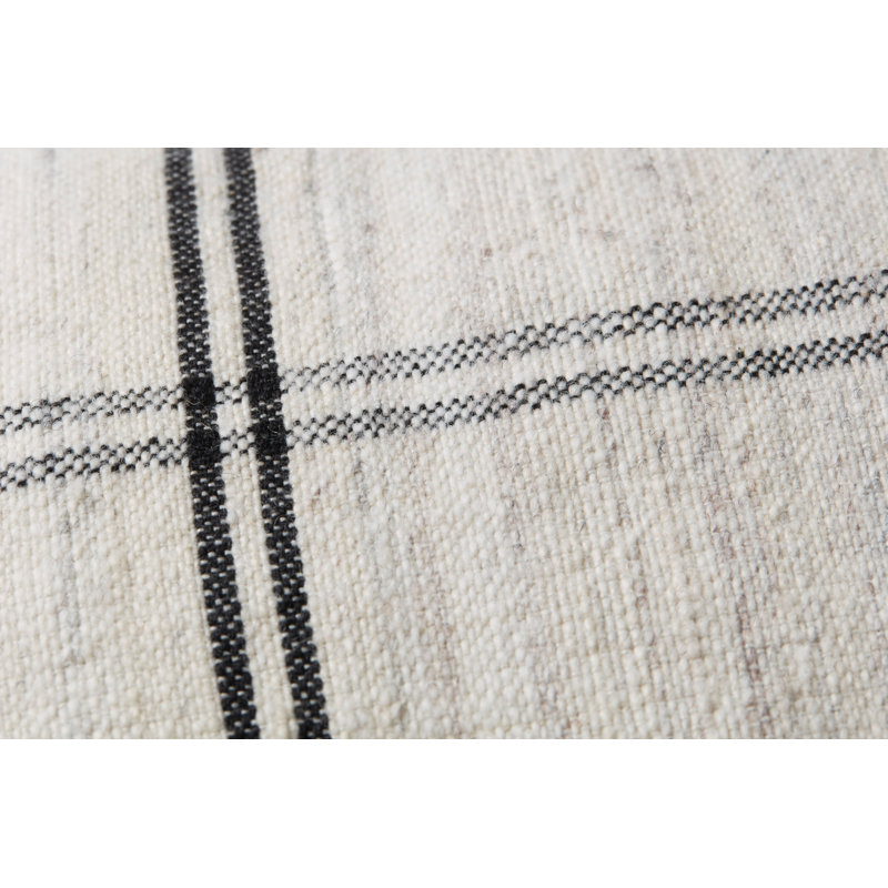 Amber Lewis x Loloi Bell Black / White Pillow, Down Blend