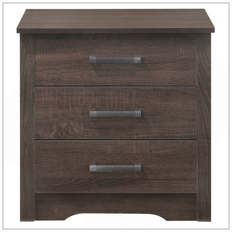 Table de chevet Sandle, Marron foncé
