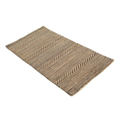 Rectangle 2'2 x 4'1 Pereyra Brown and Ivory Rug