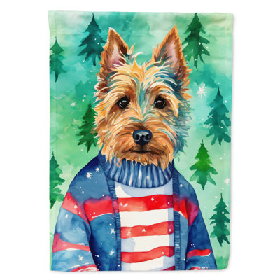 Polyester de Noël double face 