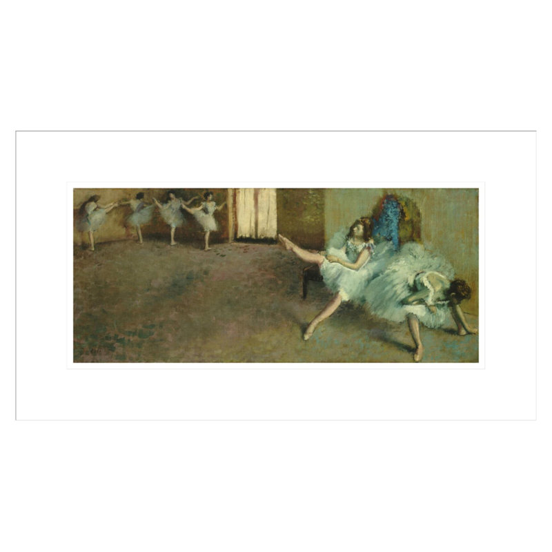 «Avant le ballet» par Edgar Degas, impression giclée sur cadre, H 12,64 po x l 21,75 po