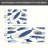 Navy Blue Fish Pattern, Kitchen Mats Set Of 2-1667538442
