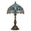 Lampe de table Tiffany en verre coloré 12 x 12 x 19 pouces (style libellule)