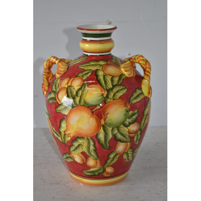 Anahat Yellow 14" Resin Table Vase