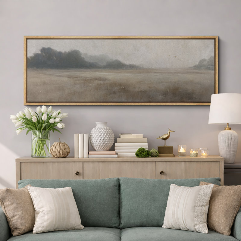 Œuvre d'art abstraite neutre, photos murales de campagne rustique, impression numérique sur toile giclée sur toile, Naturel
