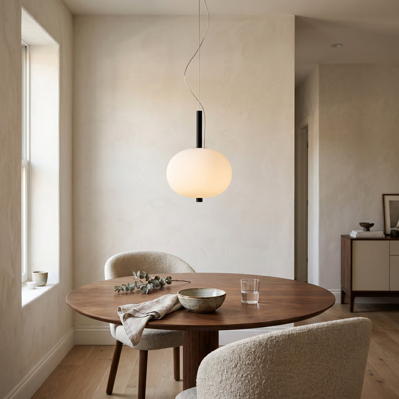 Ilargi 1 - Light LED Pendant, Dark Wood