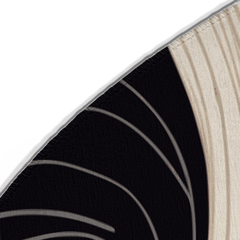 Tapis intérieur et extérieur Moonlit Grace, Rond 5 pi