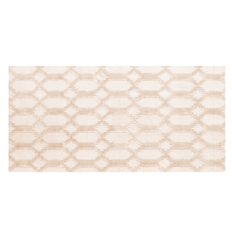 Knisley Geometric Viscose Hand Woven Area Rug, Rectangle 140cm X 200cm