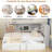 Metal Full Size Daybed With Trundle, Storage Cabinets And Usb Ports-1991773619