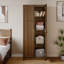 Armoire de rangement de 71 po de hauteur, garde-robe grande capacité, unité de rangement en bois-1559745642