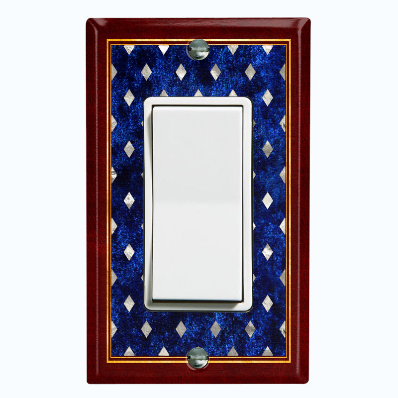 Plaque murale berçante à motif de fleurs avec 1 diamant