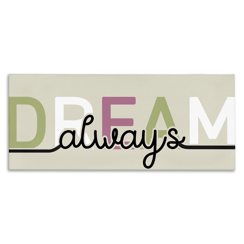 Mute Dream Always Canvas, design par Kim Allen, H 10 po x l 24 po