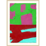 Color Perception 4' Framed Print on Glass