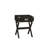 Black Finish Accent Table-1257802624
