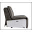 Fauteuil inclinable électrique Metier en cuir fleur gris Metier, confort luxueux et design moderne pour tout espace de vie