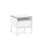York Nightstand with 1 Drawer and Open Compartment