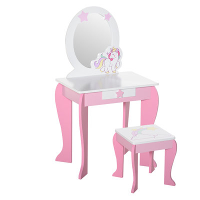 Kids Vanity Set with Mirror