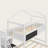 Twin over Full House Bunk Bed with Storage Staircase and Blackboard, Solid Wood Frame-2100132608