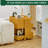 360° Rotating Movable Storage Cabinet Nightstand With 2 Slide Out Drawer-1816324134