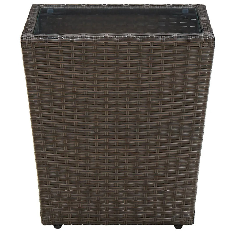 Faize Square Outdoor Coffee Table , 41.5cm cm W 41.5cm cm D, Brown